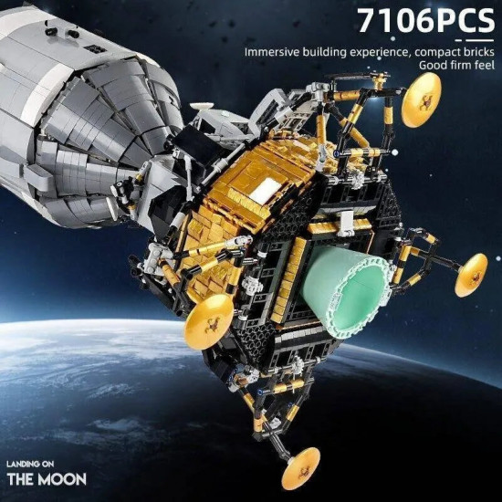 moc ucs apollo 11 spacecraft lunar landing bricks toy 21006 moc ucs apollo 11 spacecraft lunar landing bricks toy 21006