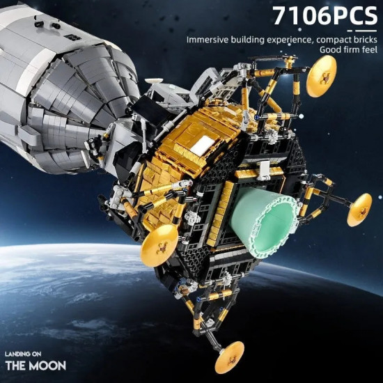 moc ucs apollo 11 spacecraft lunar landing bricks toys 21006 moc ucs apollo 11 spacecraft lunar landing bricks toys 21006