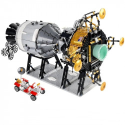 moc ucs apollo 11 spacecraft lunar landing bricks toys 21006