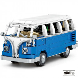 moc vintage camper bus retro car bricks toys 701810