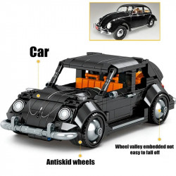 moc vintage sports classic car bricks kids toys