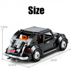 moc vintage sports classic car bricks kids toys
