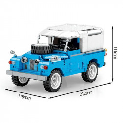 moc vintage ww2 off-road car bricks toys 705808