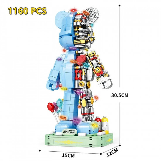 moc violent half bear mechanical robot bricks toy 6302 moc violent half bear mechanical robot bricks toy 6302