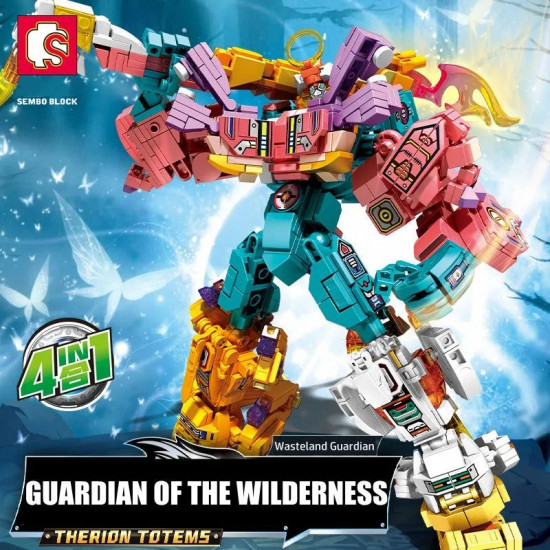 moc wilderness guardian transforming mecha bricks kids toy moc wilderness guardian transforming mecha bricks kids toy