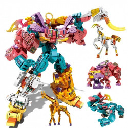 moc wilderness guardian transforming mecha bricks kids toy