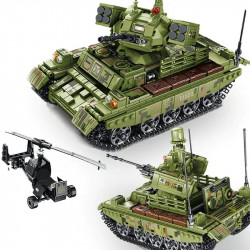 moc ww2 army heavy battle tank bricks toys
