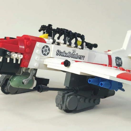 moc ww2 bomber stuka aircraft bricks model kids toy moc ww2 bomber stuka aircraft bricks model kids toy