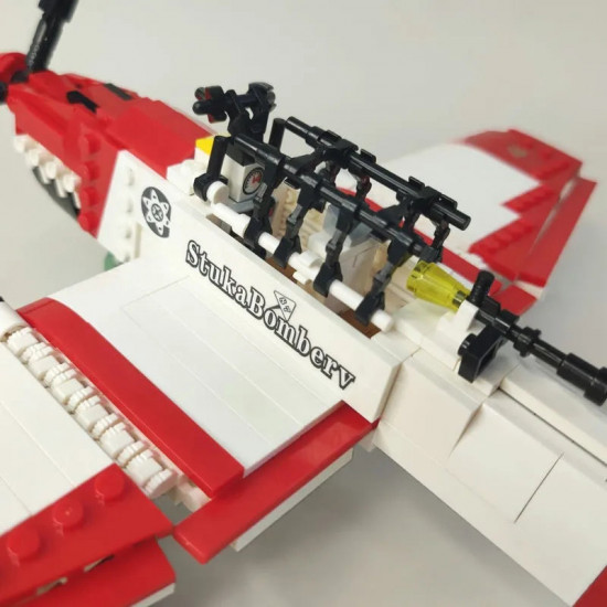 moc ww2 bomber stuka aircraft bricks model kids toy moc ww2 bomber stuka aircraft bricks model kids toy