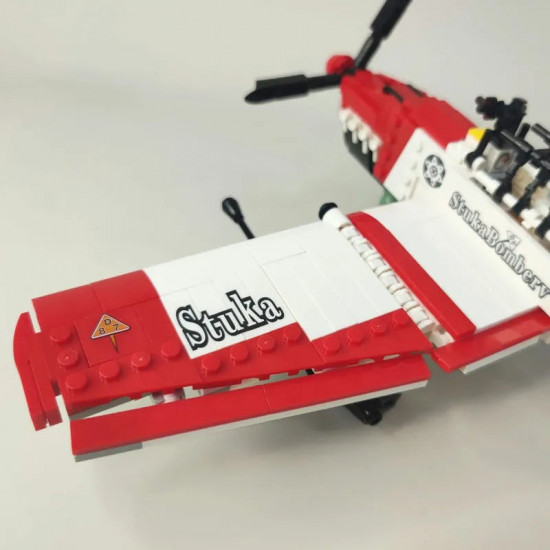 moc ww2 bomber stuka aircraft bricks model kids toy moc ww2 bomber stuka aircraft bricks model kids toy