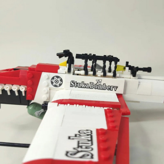 moc ww2 bomber stuka aircraft bricks model kids toy moc ww2 bomber stuka aircraft bricks model kids toy