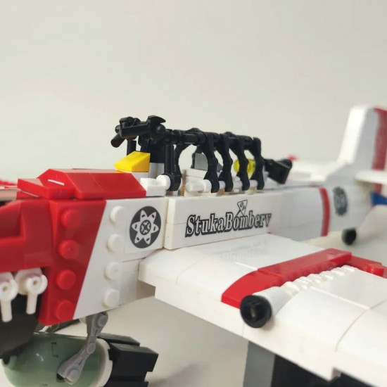 moc ww2 bomber stuka aircraft bricks model kids toy moc ww2 bomber stuka aircraft bricks model kids toy