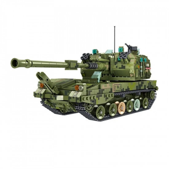 moc ww2 military 155 self-propelled artillery kids toys moc ww2 military 155 self-propelled artillery kids toys