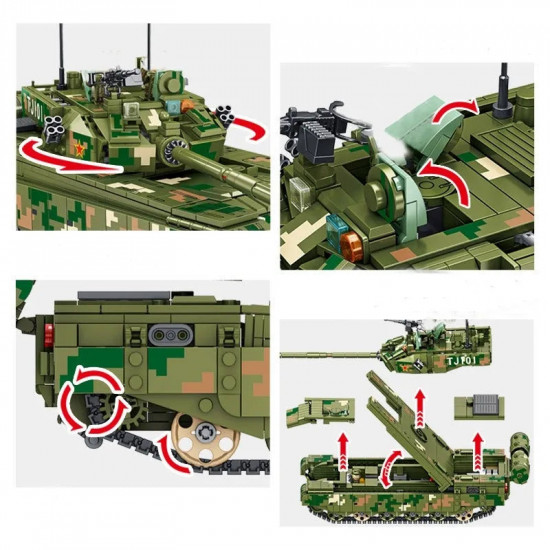 moc ww2 military 99a main battle tank bricks kids toys moc ww2 military 99a main battle tank bricks kids toys