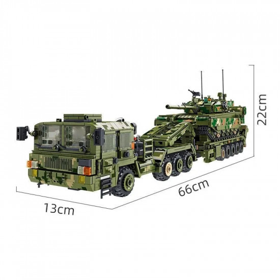 moc ww2 military 99a tank transporter bricks kids toys moc ww2 military 99a tank transporter bricks kids toys