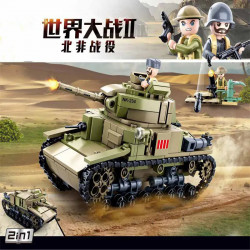 moc ww2 military battle m13/40 tank bricks toy