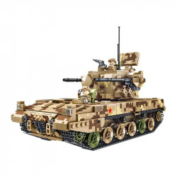 moc ww2 military tacked self-propelled artillery bricks kids toys