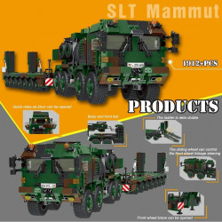 moc ww2 military tank transporter vehicle bricks toys