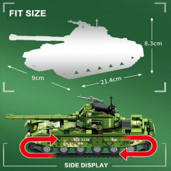moc ww2 military type 88 main battle tank bricks toys