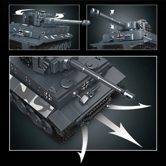 moc ww2 motorized rc heavy tiger battle tank bricks toy moc ww2 motorized rc heavy tiger battle tank bricks toy