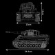 moc ww2 motorized rc heavy tiger battle tank bricks toy moc ww2 motorized rc heavy tiger battle tank bricks toy