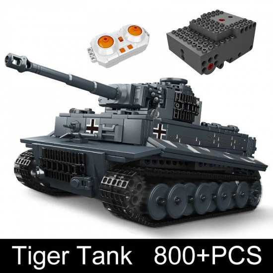 moc ww2 motorized rc heavy tiger battle tank bricks toy moc ww2 motorized rc heavy tiger battle tank bricks toy
