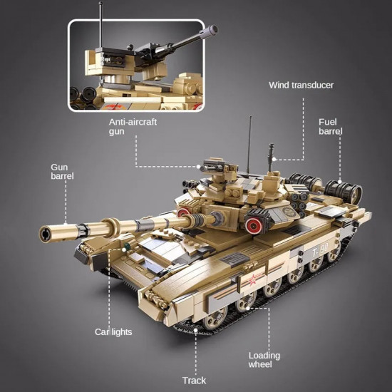moc ww2 motorized rc t90 main battle tank bricks toys c61003 moc ww2 motorized rc t90 main battle tank bricks toys c61003