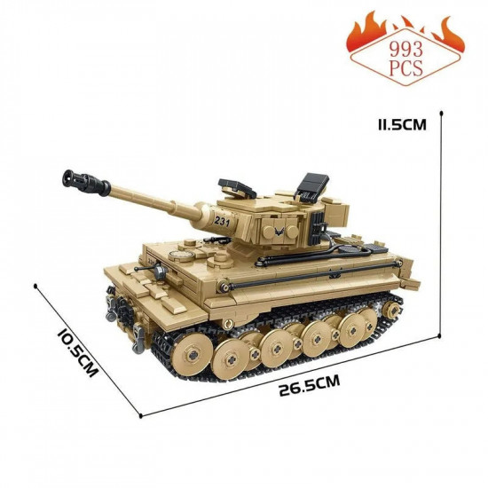 moc ww2 motorized rc tiger 1 heavy main battle tank bricks toy moc ww2 motorized rc tiger 1 heavy main battle tank bricks toy