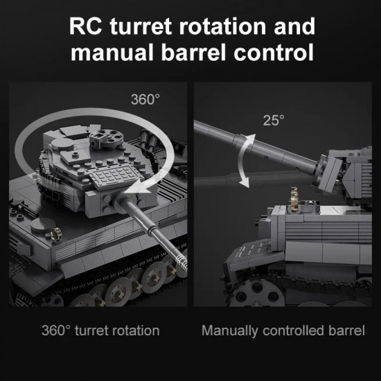 moc ww2 motorized rc tiger battle tank bricks toy moc ww2 motorized rc tiger battle tank bricks toy