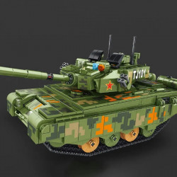 moc ww2 motorized rc type 99 main battle tank bricks toy