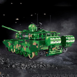 moc ww2 motorized rc ztz 99a battle tank bricks toys