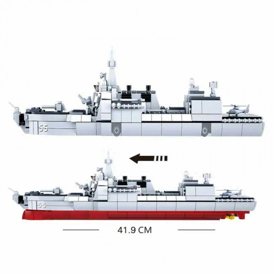 moc ww2 navy 055 destroyer cruiser warship bricks toy moc ww2 navy 055 destroyer cruiser warship bricks toy