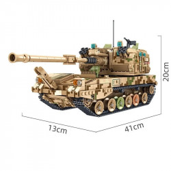 moc ww2 self-propelled 155 artillery bricks toys