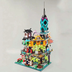 moc x19006 ninjago city gardens bricks toy