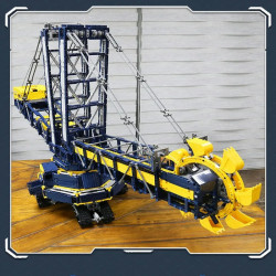 motorized rc bucket wheel excavator bricks toy 17006 eu