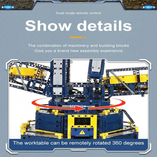 motorized rc bucket wheel excavator bricks toy 17006 eu motorized rc bucket wheel excavator bricks toy 17006 eu