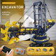 motorized rc bucket wheel excavator bricks toy 17006 eu motorized rc bucket wheel excavator bricks toy 17006 eu