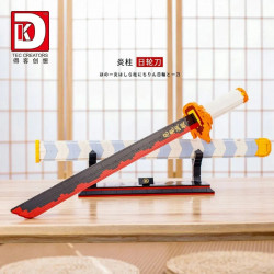 movie creative moc demon slayer nichirin sword bricks toy