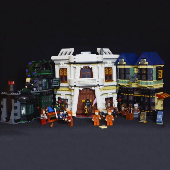 movie harry potter moc diagon alley bricks toy 16012 movie harry potter moc diagon alley bricks toy 16012