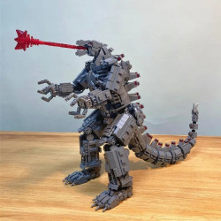 movie moc creative expert mecha godzilla bricks toy
