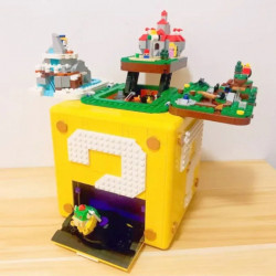 movie super mario 64 question mark moc bricks toy