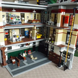 movies moc 16001 firehouse headquarters bricks toy