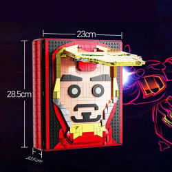 movies moc ideas super hero iron book bricks kids toy
