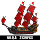 pirates of caribbean moc red pirate ship bricks toy pirates of caribbean moc red pirate ship bricks toy