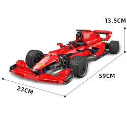 rc motorized f1 thunder furious racing car bricks toy 18024b