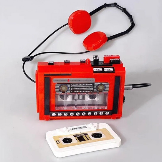 retro red tape recorder mini bricks toys 00989 retro red tape recorder mini bricks toys 00989