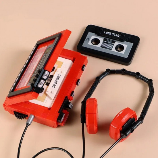 retro red tape recorder mini bricks toys 00989 retro red tape recorder mini bricks toys 00989