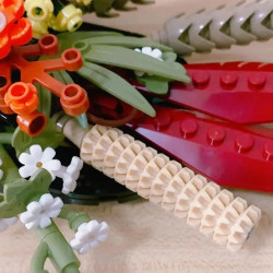 romantic love bouquet idea dried flower centerpiece bricks toy