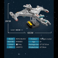 spacecraft moc tlingen d7 battleship spaceship bricks toy