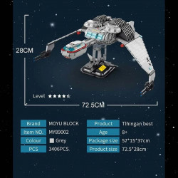 spacecraft moc tlingen raptor spaceship bricks toy